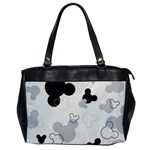 Mickey Mouse, Black, Classic, Cute, Disne Oversize Office Handbag Front