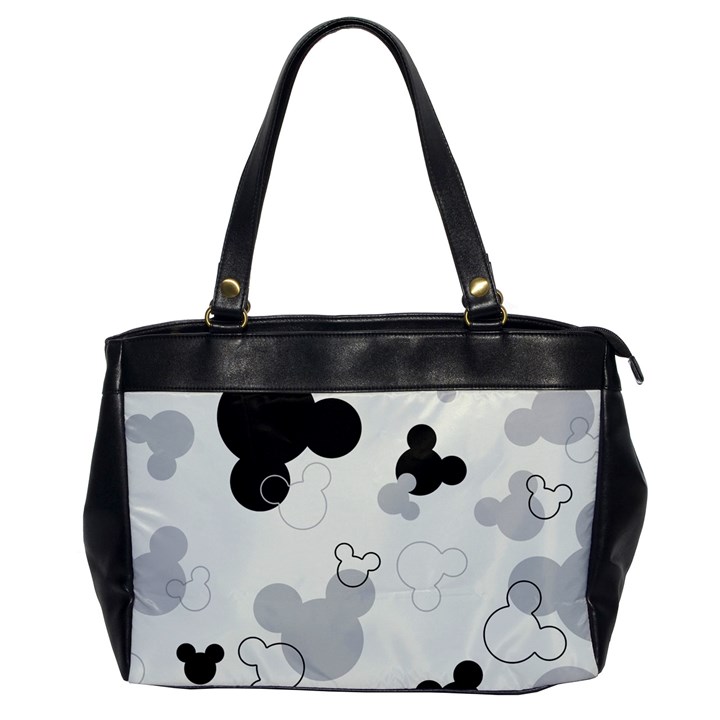 Mickey Mouse, Black, Classic, Cute, Disne Oversize Office Handbag