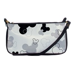 Mickey Mouse, Black, Classic, Cute, Disne Shoulder Clutch Bag