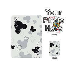 Mickey Mouse, Black, Classic, Cute, Disne Playing Cards 54 Designs (Mini)