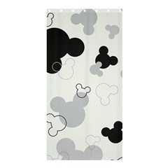 Mickey Mouse, Black, Classic, Cute, Disne Shower Curtain 36  x 72  (Stall) 