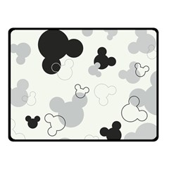 Mickey Mouse, Black, Classic, Cute, Disne Two Sides Fleece Blanket (Small)