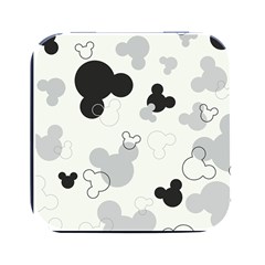 Mickey Mouse, Black, Classic, Cute, Disne Square Metal Box (Black)