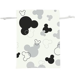 Mickey Mouse, Black, Classic, Cute, Disne Lightweight Drawstring Pouch (XL)