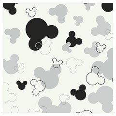 Mickey Mouse, Black, Classic, Cute, Disne Lightweight Scarf 