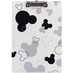 Mickey Mouse, Black, Classic, Cute, Disne A4 Acrylic Clipboard Front