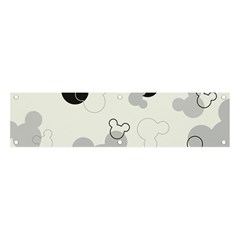 Mickey Mouse, Black, Classic, Cute, Disne Banner and Sign 4  x 1 