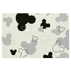 Mickey Mouse, Black, Classic, Cute, Disne Banner And Sign 6  X 4  by kyorashop23