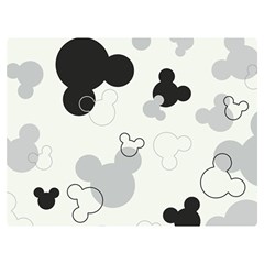 Mickey Mouse, Black, Classic, Cute, Disne Two Sides Premium Plush Fleece Blanket (Baby Size)