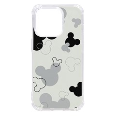 Mickey Mouse, Black, Classic, Cute, Disne iPhone 14 Pro TPU UV Print Case