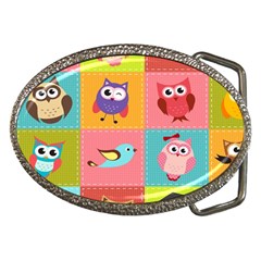 Owls Pattern, Abstract, Art, Desenho Belt Buckles by kyorashop23