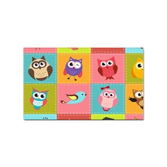 Owls Pattern, Abstract, Art, Desenho Sticker (rectangular) by kyorashop23