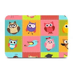 Owls Pattern, Abstract, Art, Desenho Plate Mats by kyorashop23