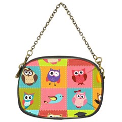 Owls Pattern, Abstract, Art, Desenho Chain Purse (one Side) by kyorashop23