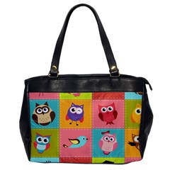 Owls Pattern, Abstract, Art, Desenho Oversize Office Handbag by kyorashop23