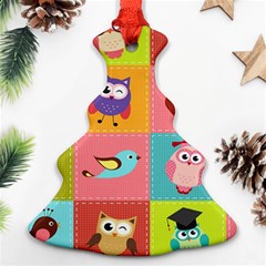 Owls Pattern, Abstract, Art, Desenho Ornament (christmas Tree) 