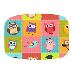 Owls Pattern, Abstract, Art, Desenho Mini Square Pill Box by kyorashop23