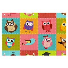 Owls Pattern, Abstract, Art, Desenho Banner And Sign 6  X 4  by kyorashop23