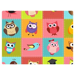 Owls Pattern, Abstract, Art, Desenho Two Sides Premium Plush Fleece Blanket (baby Size) by kyorashop23