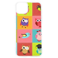 Owls Pattern, Abstract, Art, Desenho Iphone 15 Pro Tpu Uv Print Case