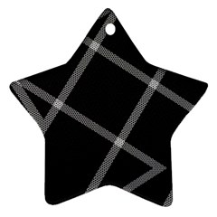 Stripes, Zigzag Star Ornament (two Sides)