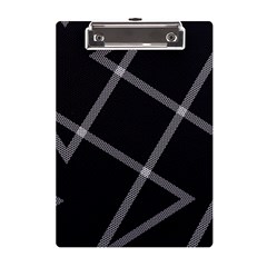 Stripes, Zigzag A5 Acrylic Clipboard by kyorashop23