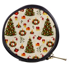 Christmas Pattern, Pattern, Christmas, Trees Mini Makeup Bag by kyorashop23