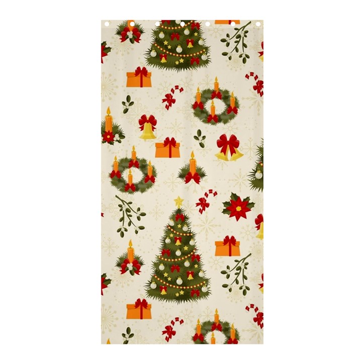 Christmas Pattern, Pattern, Christmas, Trees Shower Curtain 36  x 72  (Stall) 