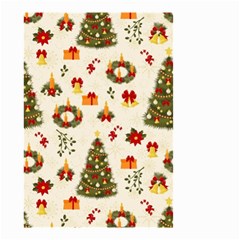 Christmas Pattern, Pattern, Christmas, Trees Small Garden Flag (two Sides) by kyorashop23