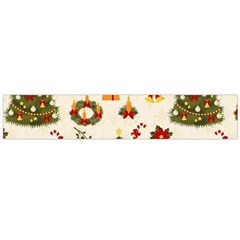 Christmas Pattern, Pattern, Christmas, Trees Large Premium Plush Fleece Scarf 