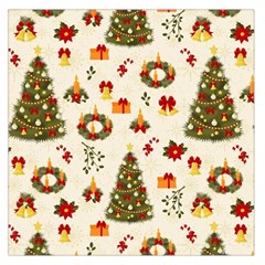 Christmas Pattern, Pattern, Christmas, Trees Square Satin Scarf (36  X 36 ) by kyorashop23