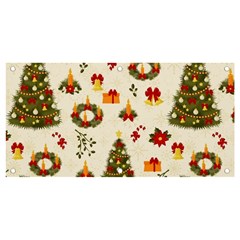 Christmas Pattern, Pattern, Christmas, Trees Banner And Sign 4  X 2 