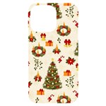 Christmas Pattern, Pattern, Christmas, Trees iPhone 14 Pro Max Black UV Print Case Front