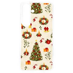 Christmas Pattern, Pattern, Christmas, Trees Samsung Galaxy S24 6.2 Inch TPU UV Case