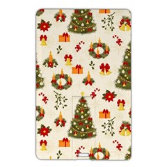 Christmas Pattern, Pattern, Christmas, Trees Name Card Style Usb Flash Drive