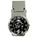 Afro Beauty Woman Portrait (AI+Human) Money Clip Watches Front