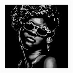 Afro Beauty Woman Portrait (AI+Human) Medium Glasses Cloth Front