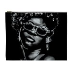 Afro Beauty Woman Portrait (AI+Human) Cosmetic Bag (XL) Front