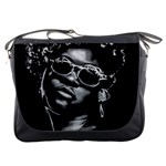 Afro Beauty Woman Portrait (AI+Human) Messenger Bag Front