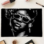 Afro Beauty Woman Portrait (AI+Human) Cosmetic Bag (XXL) Front