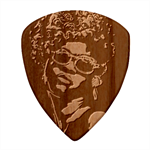 Afro Beauty Woman Portrait (AI+Human) Wood Guitar Pick (Set of 10) Front