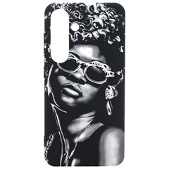 Afro Beauty Woman Portrait (ai+human) Samsung Galaxy S24 6 2 Inch Black Tpu Uv Case