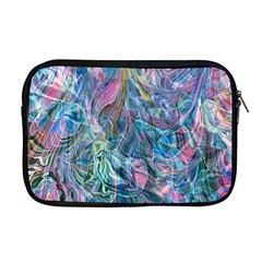 Saturday Straight Blue  Apple Macbook Pro 17  Zipper Case by kaleidomarblingart