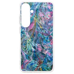 Saturday Straight Blue  Samsung Galaxy S24 Ultra 6 9 Inch Tpu Uv Case