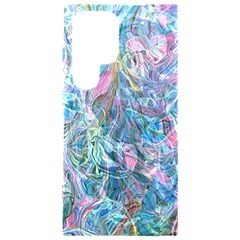 Saturday Straight Blue  Samsung Galaxy S24 Ultra 6 9 Inch Black Tpu Uv Case by kaleidomarblingart