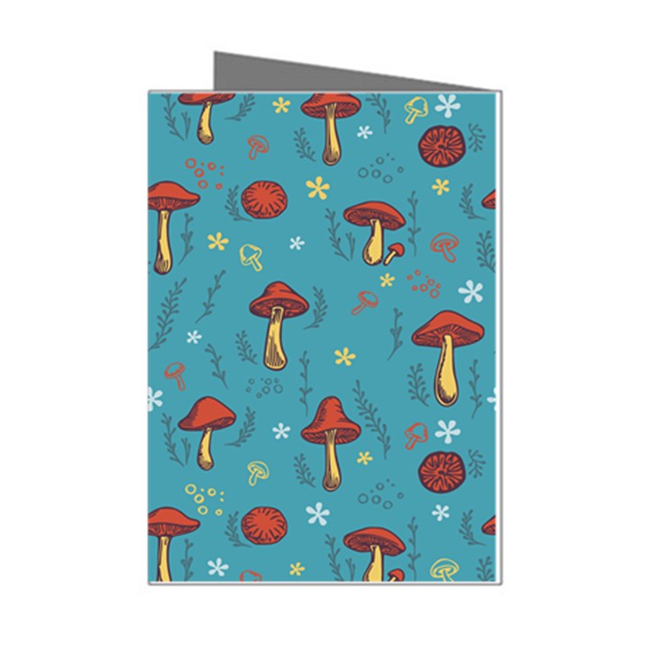 Whimsical Mushroom pattern Mini Greeting Cards (Pkg of 8)