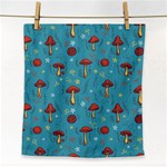 Whimsical Mushroom pattern Face Towel Front