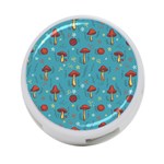 Whimsical Mushroom pattern 4-Port USB Hub (Two Sides) Front