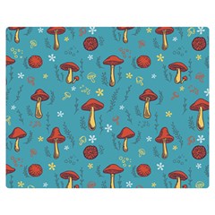 Whimsical Mushroom Pattern Two Sides Premium Plush Fleece Blanket (teen Size) by Drawde