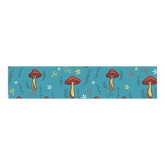 Whimsical Mushroom Pattern Velvet Scrunchie by Drawde